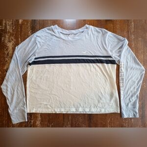 Hollister Crop Top Tshirt Womens Large Lightweight Streetwear Logo Preppy Used